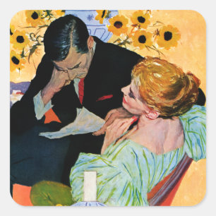 Love Dies Slowly Square Sticker