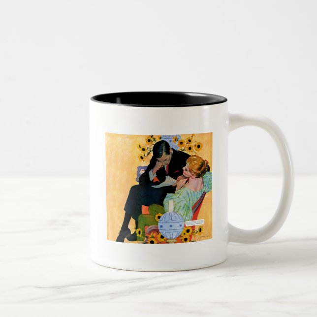 Love Dies Slowly Two-Tone Coffee Mug (Right)