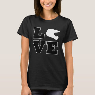 Love Dirt Bike Helmet for Men Boys Kids T-Shirt