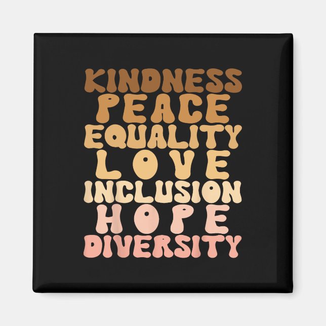 Love Diversity Inclusion Equality Black History Mo Magnet (Front)