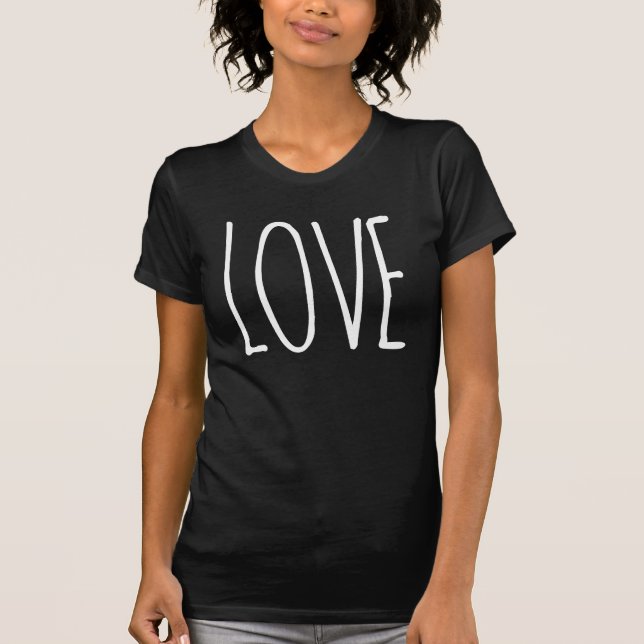 Love, DIY font+colour T-Shirt (Front)
