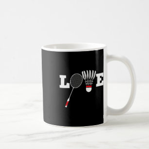 Love Dminton Player Lover Athletic Shuttle  Coffee Mug