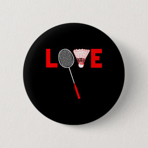 Love Dminton Retro Dminton Lover Present 6 Cm Round Badge