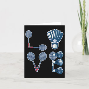 Love Dminton Shirt Dminton Lover Dminton Player Gi Card