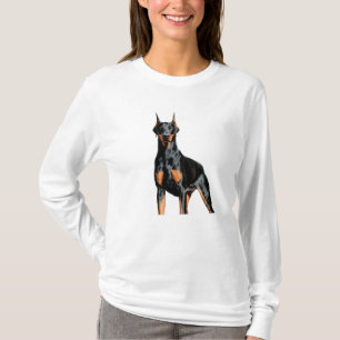  love Doberman Dog T-Shirt