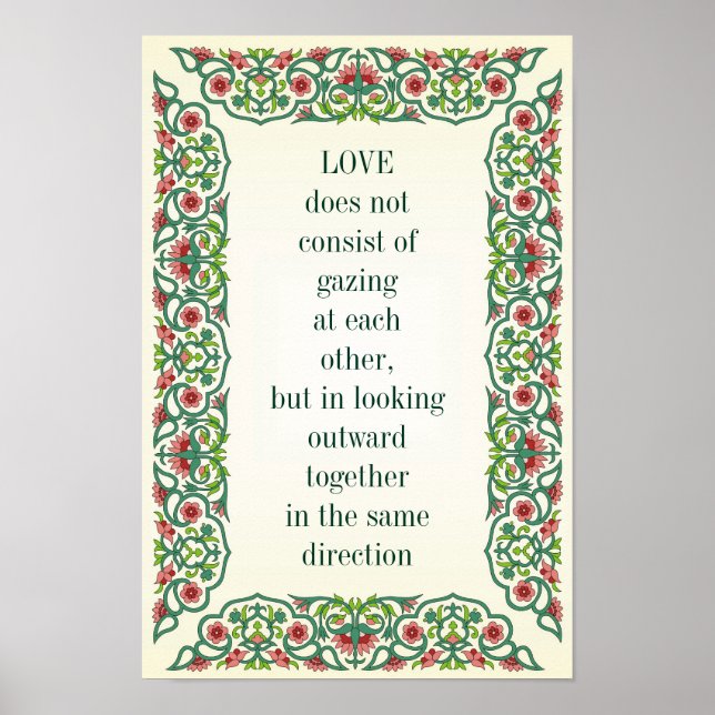 LOVE does not  consist of  gazing  at each  other, Poster (Front)