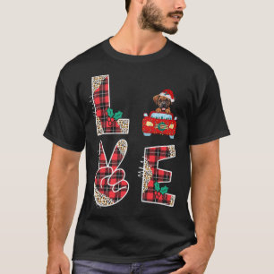 Love Dog Boxer Riding Red Car Christmas Sweater Fo