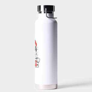 Love Dog Christmas Pyjamas Santa I Tried Naughty P Water Bottle