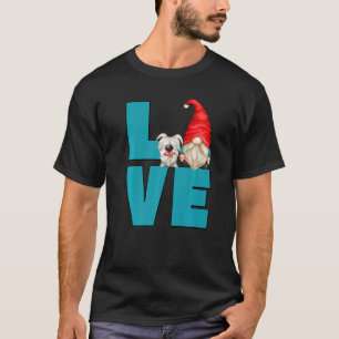 Love Dog Grandpa Gnome Graphic For Men And Crazy D T-Shirt