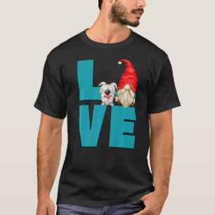 Love Dog Grandpa Gnome Graphic For Men And Crazy D T-Shirt