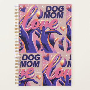 Love Dog Mum Pink Purple Planner