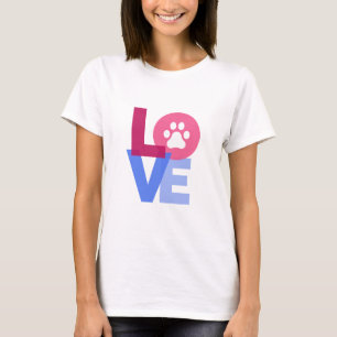 LOVE Dog Paw T-Shirt