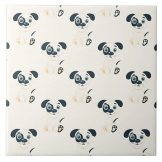 Love dogs Art Ceramic Tile