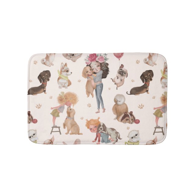 Love Dogs Bath Mat (Front)