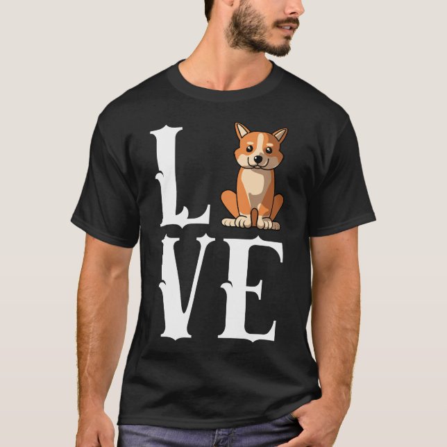Love Dogs Cardigan Welsh Corgi Dog Mum Owner T-Shirt (Front)