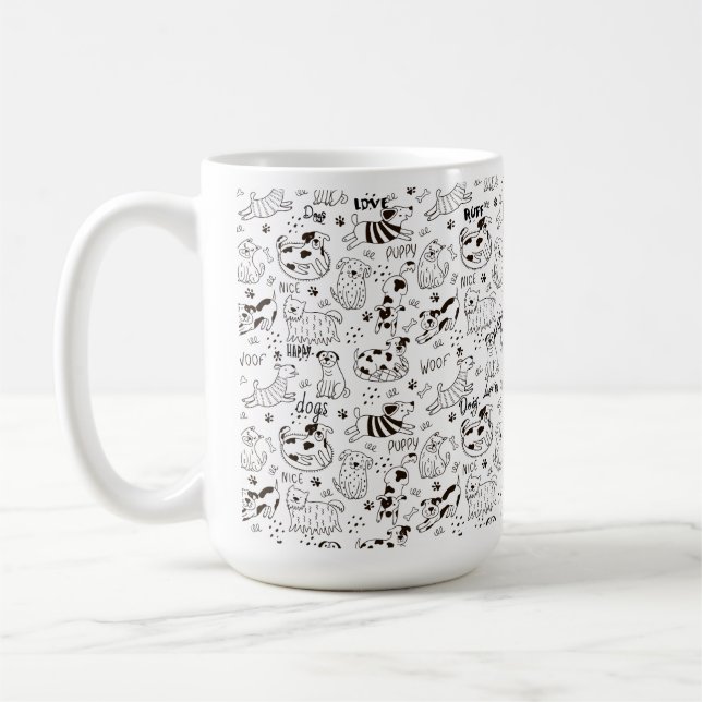 Love Dogs Coffee Mug (Left)