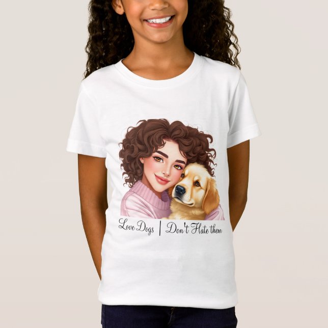 Love dogs Don't hate them tshirt designs (Front)