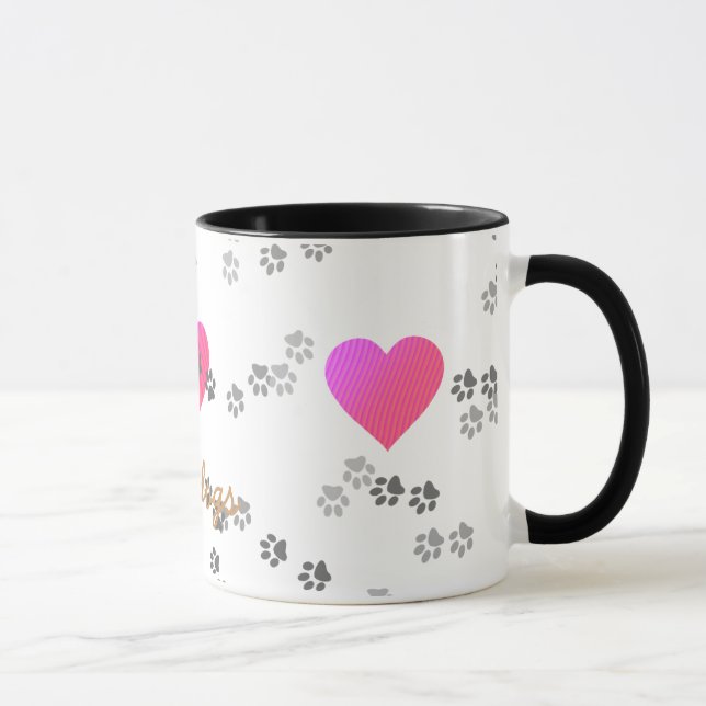 Love dogs - Mug - template (Right)