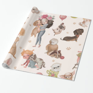 Love Dogs Wrapping Paper