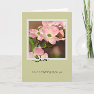 Love Dogwood Flowers Card