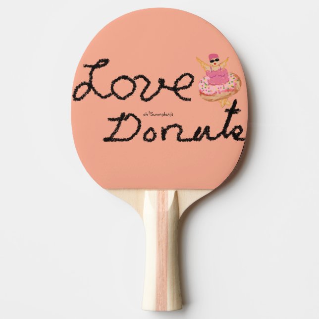 Love donut ping pong paddle (Front)