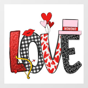 Love Doodle, Valentine's Day Window Cling