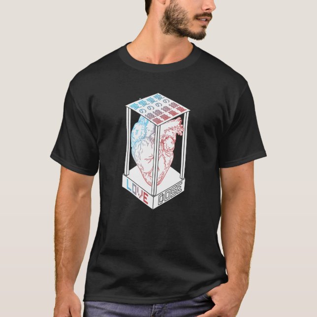 Love Dose Vaporwave Japanese Kanji Aesthetic Otaku T-Shirt (Front)