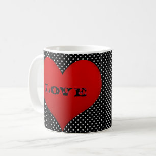 love dots coffee mug