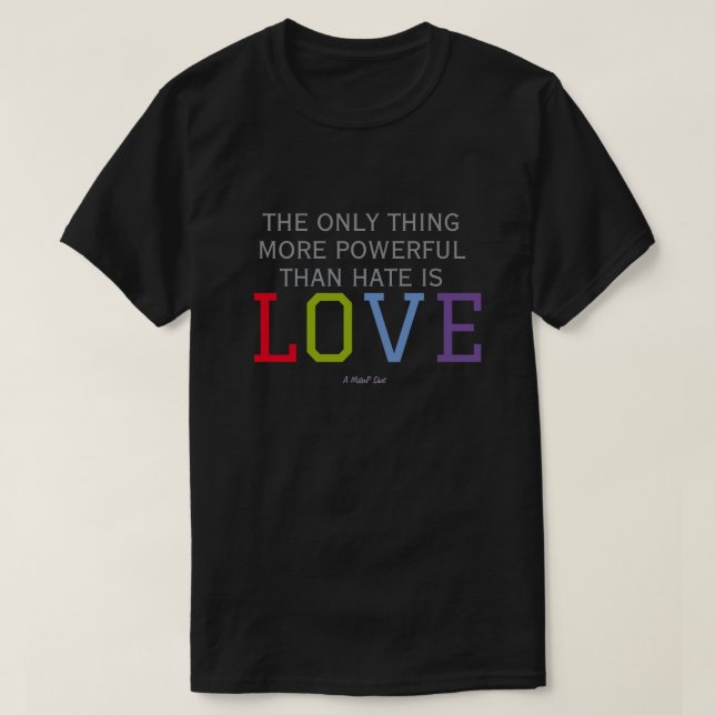 LOVE (double sided) (dark) - A MisterP Shirt (Design Front)
