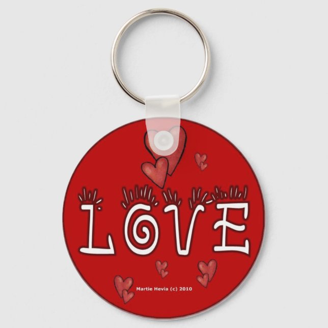 Love (Double-Sided/Personalise) Keychain (Front)