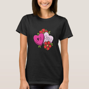 Love Doughnut Candy Heart Men Sweet Candy T-Shirt