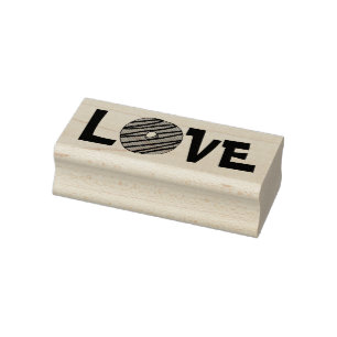 LOVE Doughnut Doughnut Valentine's Day Doughnuts S Rubber Stamp