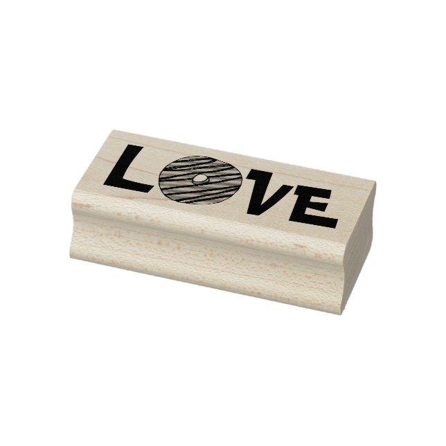 LOVE Doughnut Doughnut Valentine's Day Doughnuts S Rubber Stamp (Stamp)