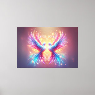 Love Dove Birds Canvas Print