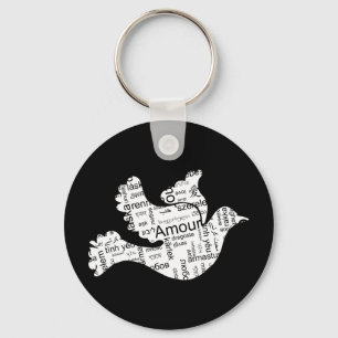 Love Dove Key Ring