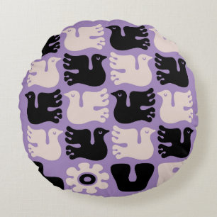 Love Dove Round Cushion