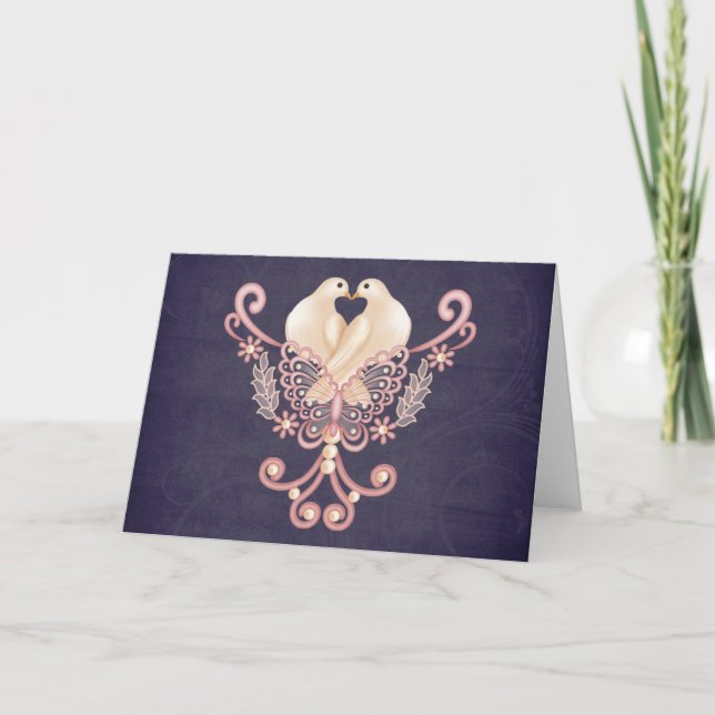 Love Doves Holiday Card (Front)