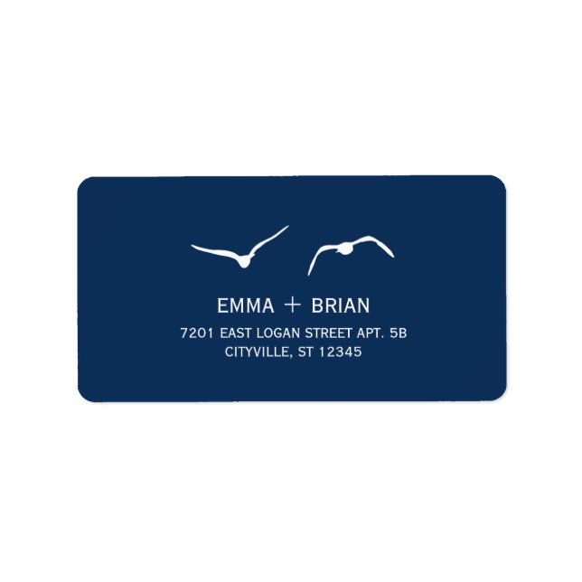 Love Doves Wedding Address Labels (Front)