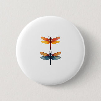 Love Dragonflies child small simple Minimalist Dra 6 Cm Round Badge