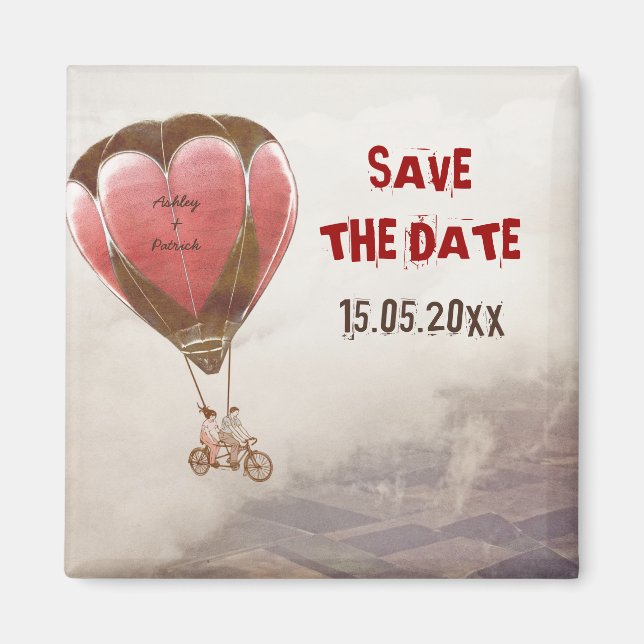 LOVE DREAM  Wedding Save the Date Magnet (Front)