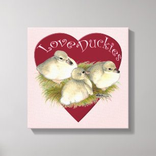 Love Duckies Canvas Print