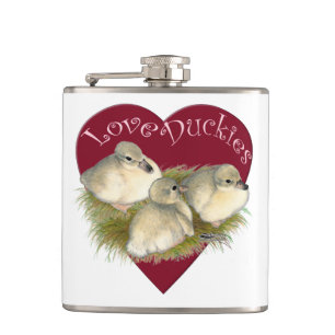 Love Duckies Hip Flask