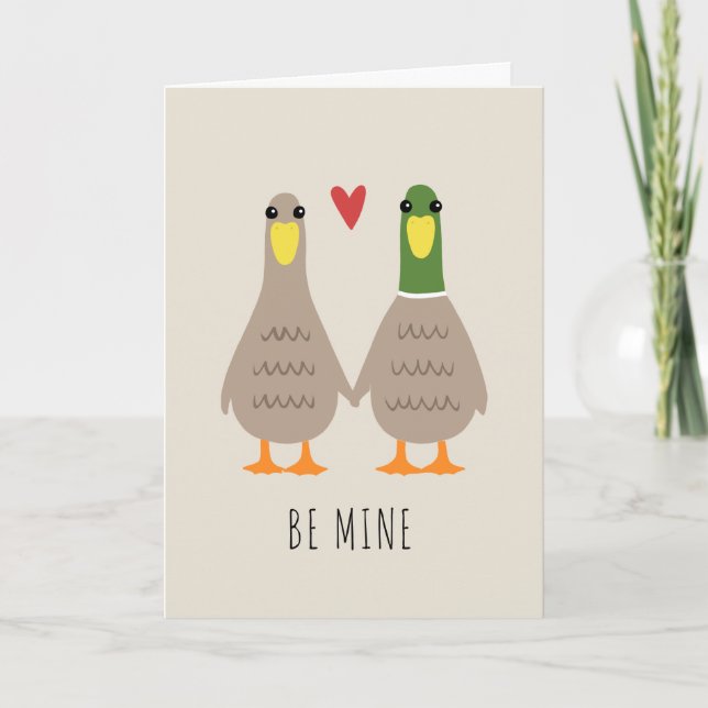 Love Ducks | Cute Happy Valentine's Day Card (Front)