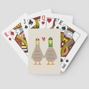 Love Ducks Playing Cards
