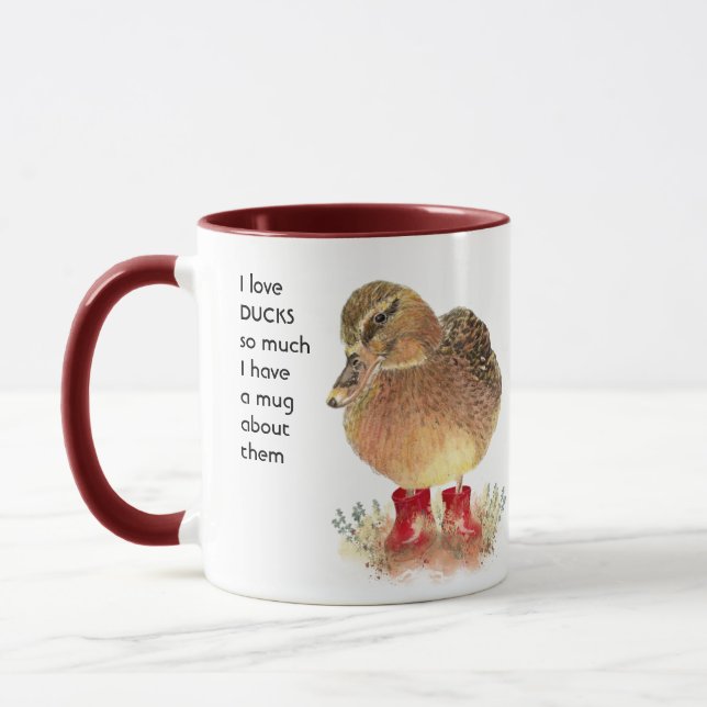 Love DUCKS so much I  So Much Fun Quote Mug (Left)