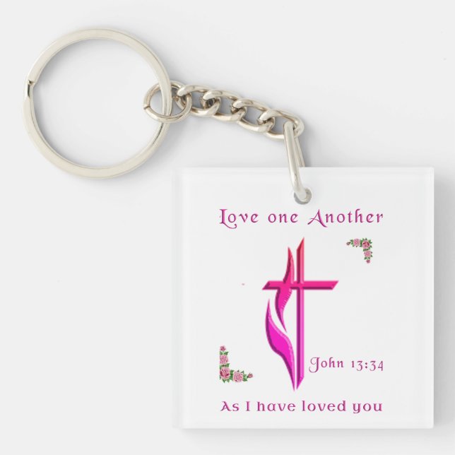 Love each other key ring (Front)