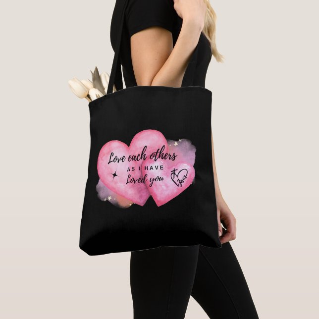 Love each others as I have loved you Tote Bag (Close Up)