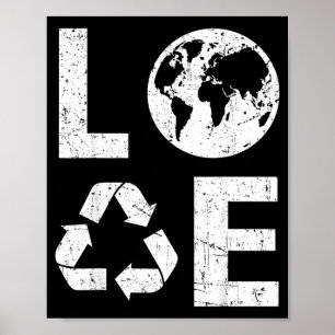 Love Earth & Recycle Recycling Poster