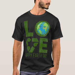 Love Earth Day 2022 90s Vintage Recycling Kids Wom T-Shirt