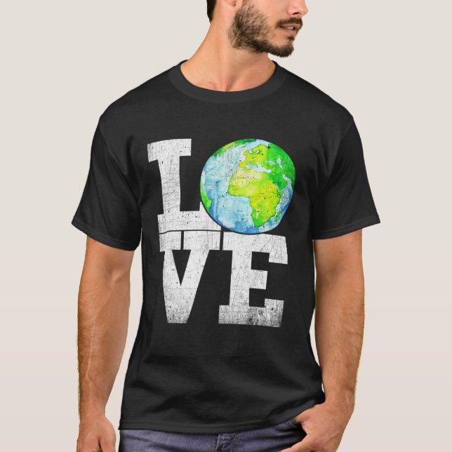 LOVE Earth Earth Day 50th Anniversary 2020 Climate T-Shirt (Front)